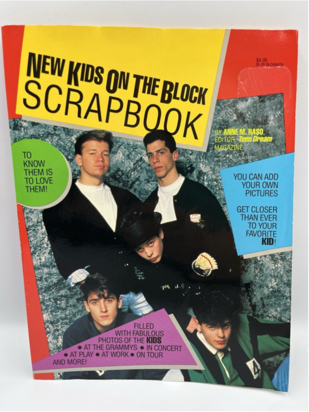 VINTAGE NEW KIDS ON THE BLOCK SCRAPBOOK 1990 MAGAZINE COLLECTIBLE SEE